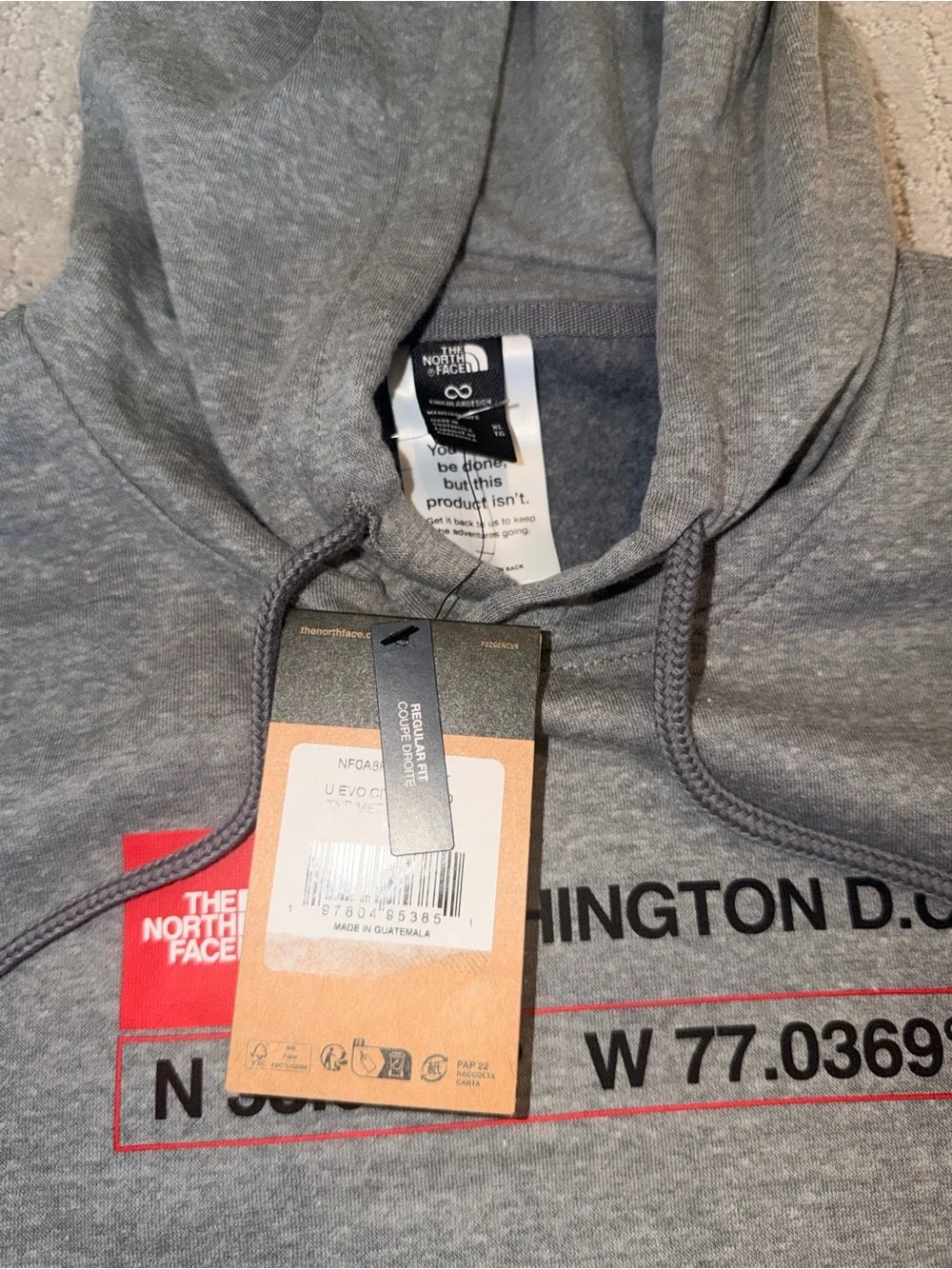 The North Face cozy gray
